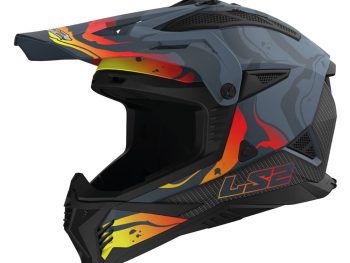 LS2 MX708 FAST II WASH, MOTO ĶIVERE, tumši pelēka matēta