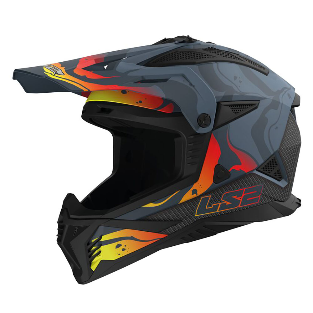 LS2 MX708 FAST II WASH, MOTO ĶIVERE, tumši pelēka matēta LS2 MX708 FAST II WASH, MOTO ĶIVERE, tumši pelēka matēta