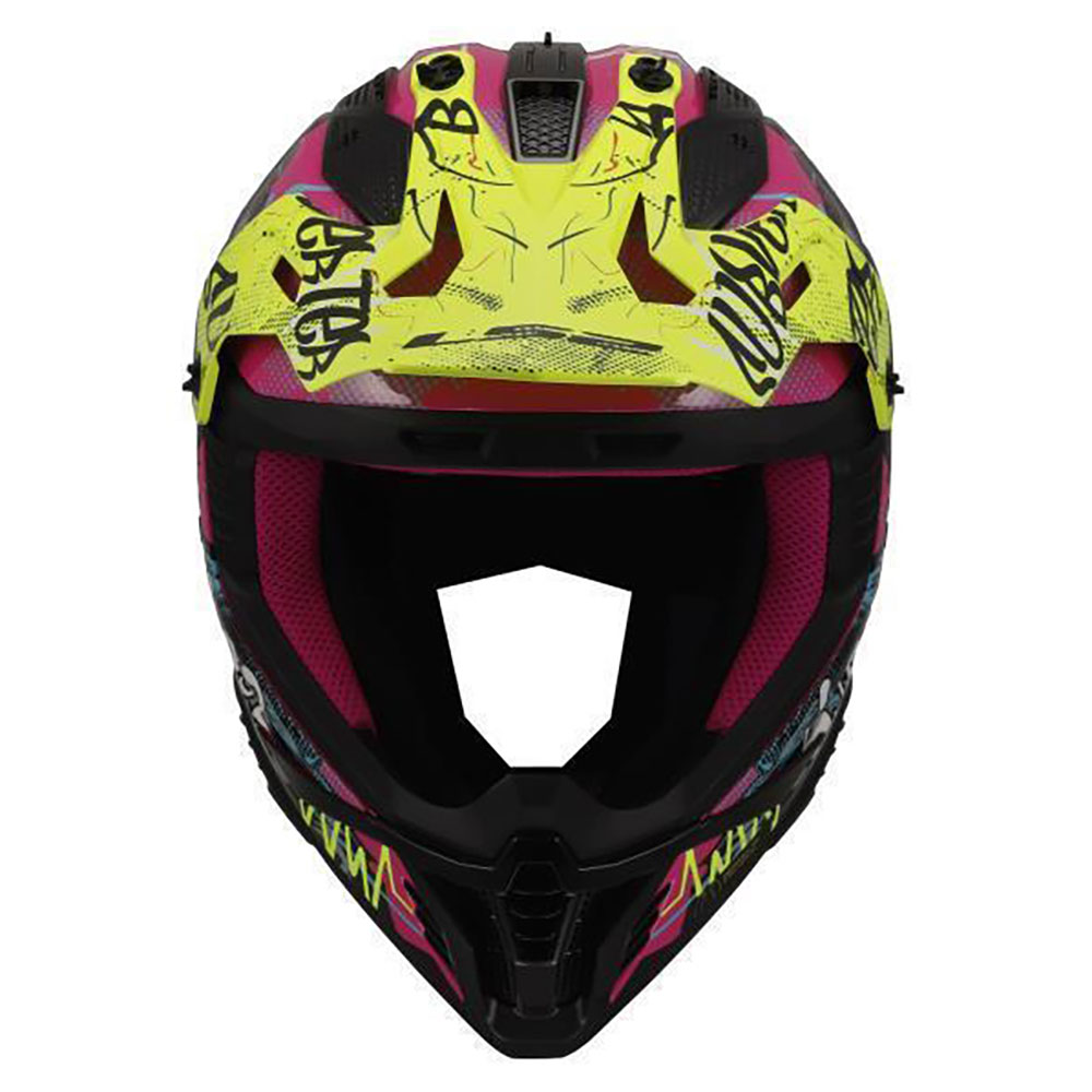 LS2 MX708 FAST II GORILLA, MOTO ĶIVERE, Violeta H-V Dzeltena LS2 MX708 FAST II GORILLA, MOTO ĶIVERE, Violeta H-V Dzeltena - Image 4