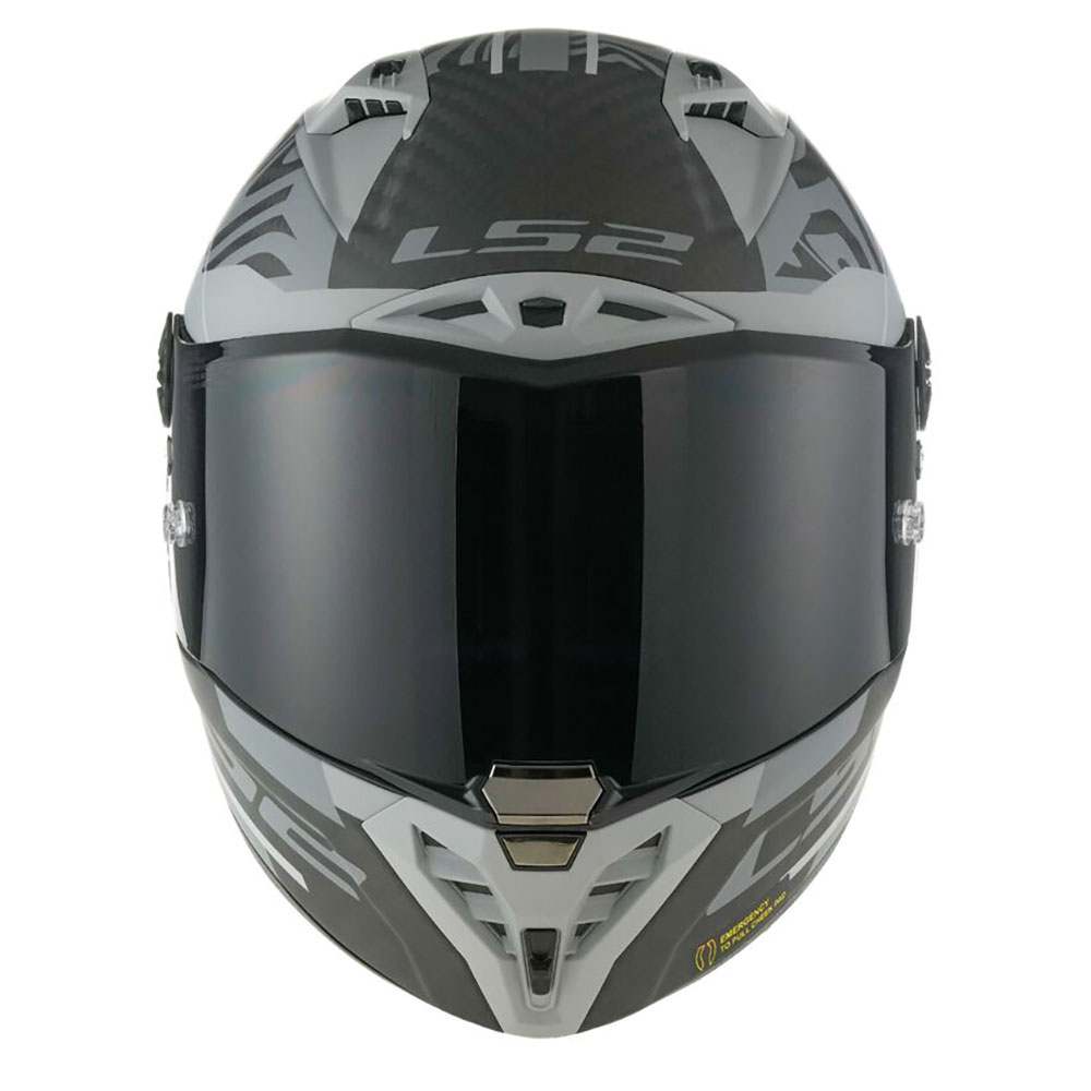 LS2 FF805 THUNDER GP AERO POLAR, MOTO ĶIVERE, melna, pelēka matēta LS2 FF805 THUNDER GP AERO POLAR, MOTO ĶIVERE, melna, pelēka matēta - Image 3