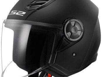 LS2 OF616 AIRFLOW II SOLID, MOTO ĶIVERE, melna matēta