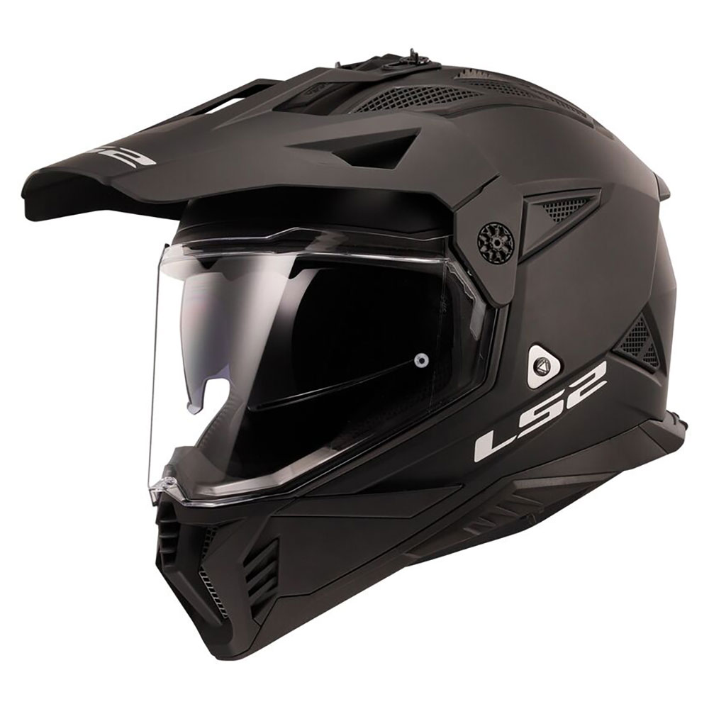 LS2 MX702 PIONEER II SOLID, MOTO ĶIVERE, melna matēta LS2 MX702 PIONEER II SOLID, MOTO ĶIVERE, melna matēta