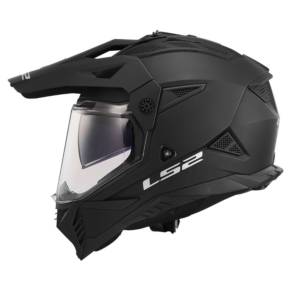 LS2 MX702 PIONEER II SOLID, MOTO ĶIVERE, melna matēta LS2 MX702 PIONEER II SOLID, MOTO ĶIVERE, melna matēta - Image 2