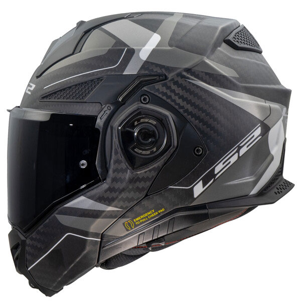 LS2 FF901 ADVANT X CARBON HORIZON, MOTO ĶIVERE, sudrabs, pelēka LS2 FF901 ADVANT X CARBON HORIZON, MOTO ĶIVERE, sudrabs, pelēka - Image 5