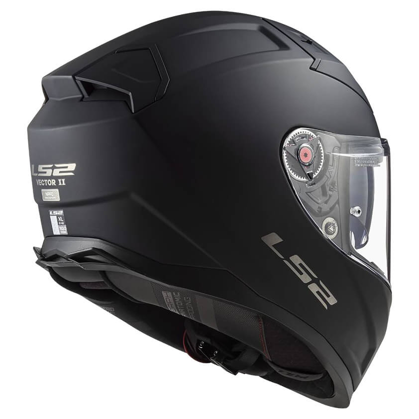 LS2 FF811 VECTOR II SOLID, MOTO ĶIVERE, melna matēta LS2 FF811 VECTOR II SOLID, MOTO ĶIVERE, melna matēta - Image 2