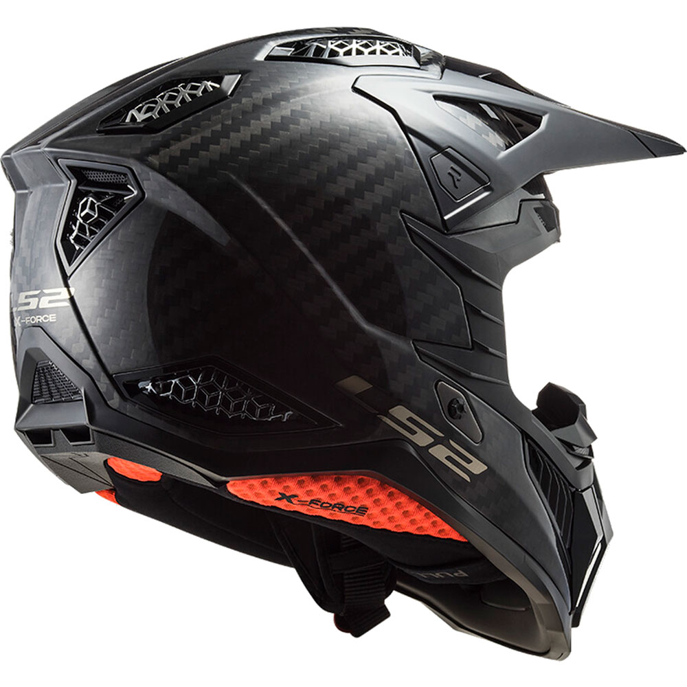 LS2 MX703 C X-FORCE, MOTO ĶIVERE, spīdīga Carbon LS2 MX703 C X-FORCE, MOTO ĶIVERE, spīdīga Carbon - Image 4