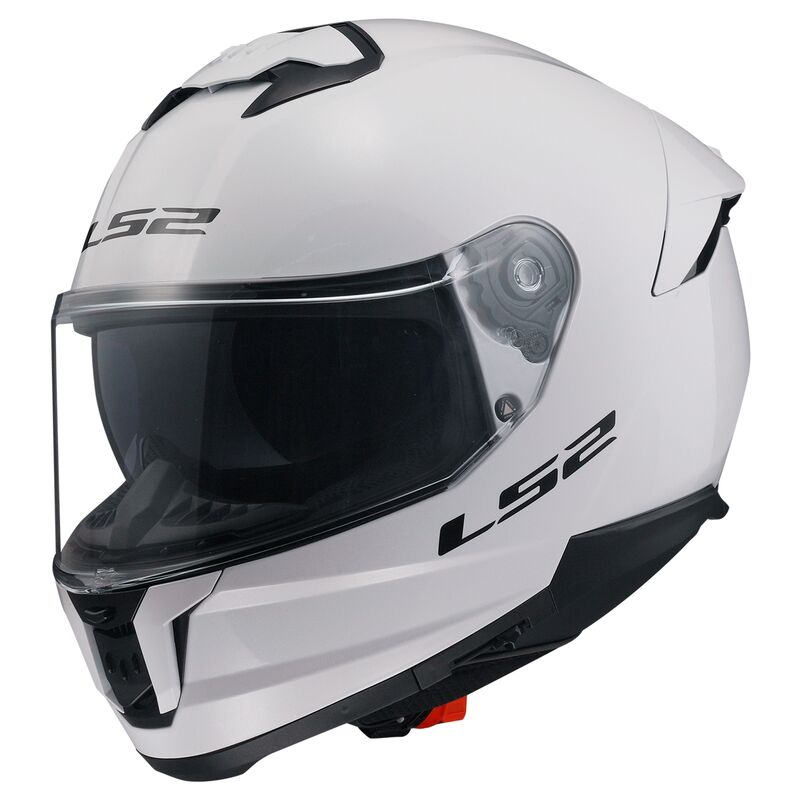LS2 FF808 STREAM II SOLID, MOTO ĶIVERE, balta spīdīga LS2 FF808 STREAM II SOLID, MOTO ĶIVERE, balta spīdīga