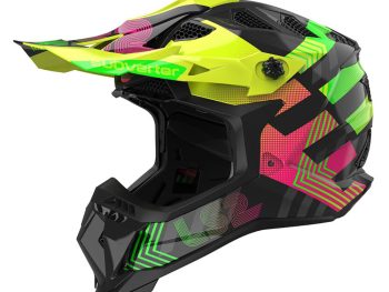 LS2 MX700 SUBVERTER EVO II CHROMATIC, MOTO ĶIVERE, melna, krāsaina