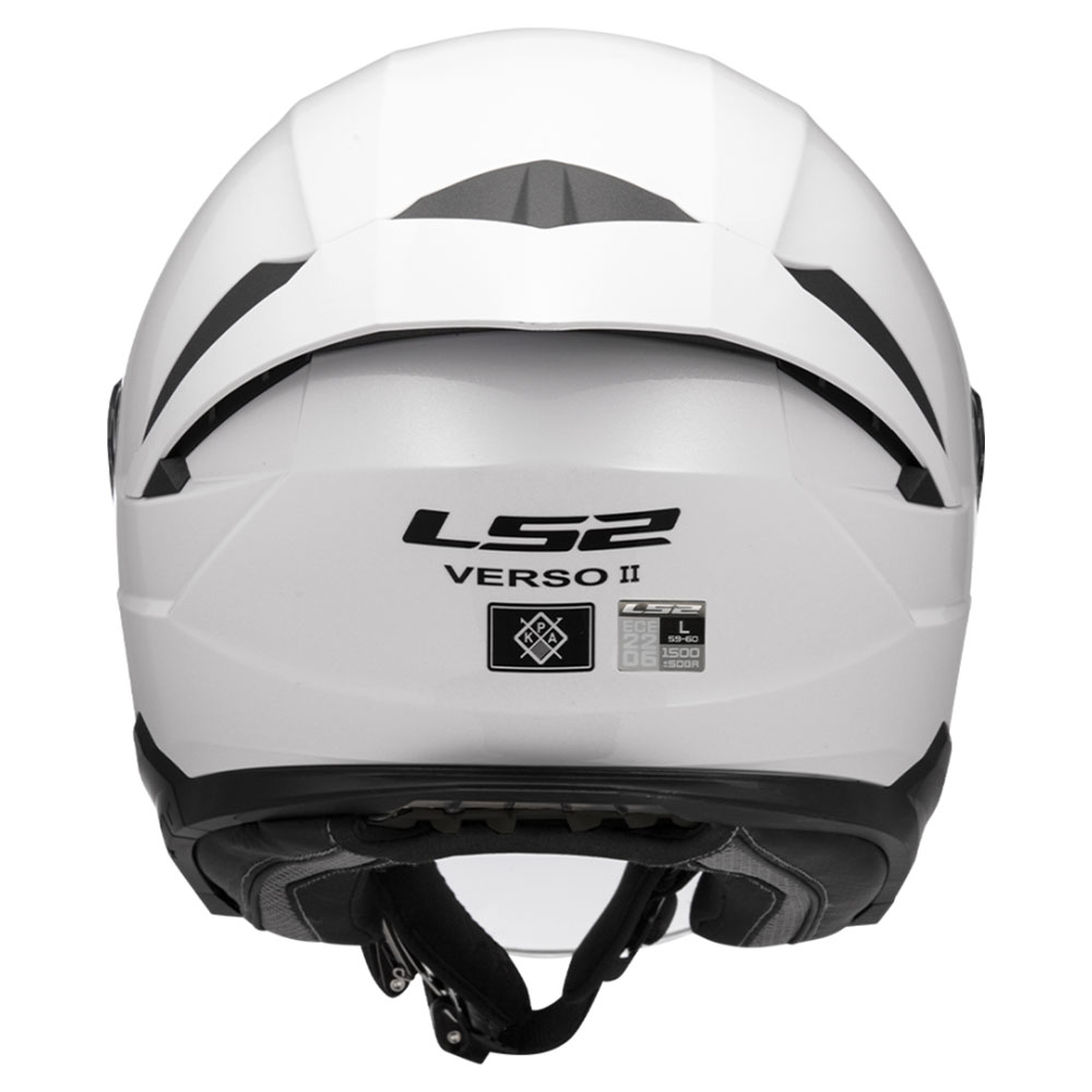 LS2 OF618 VERSO II SOLID, MOTO ĶIVERE, Balta LS2 OF618 VERSO II SOLID, MOTO ĶIVERE, Balta - Image 3