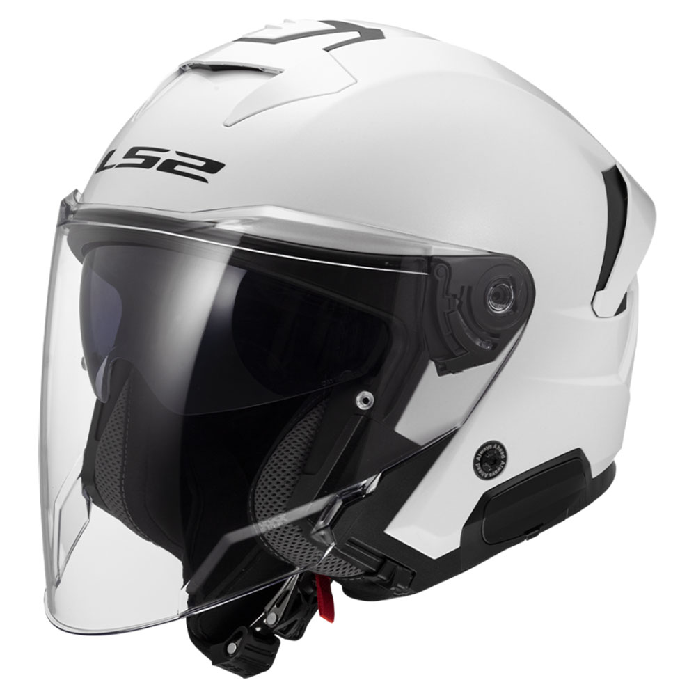 LS2 OF618 VERSO II SOLID, MOTO ĶIVERE, Balta LS2 OF618 VERSO II SOLID, MOTO ĶIVERE, Balta