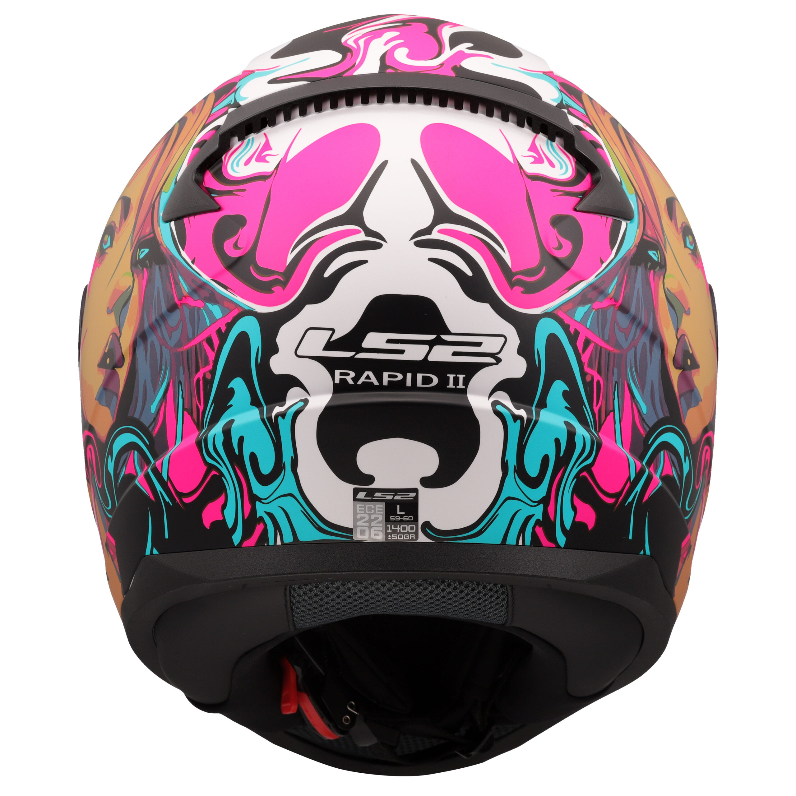 LS2 FF353 RAPID II CYBERG, MOTO ĶIVERE, matēti violeta ciāna LS2 FF353 RAPID II CYBERG, MOTO ĶIVERE, matēti violeta ciāna - Image 2