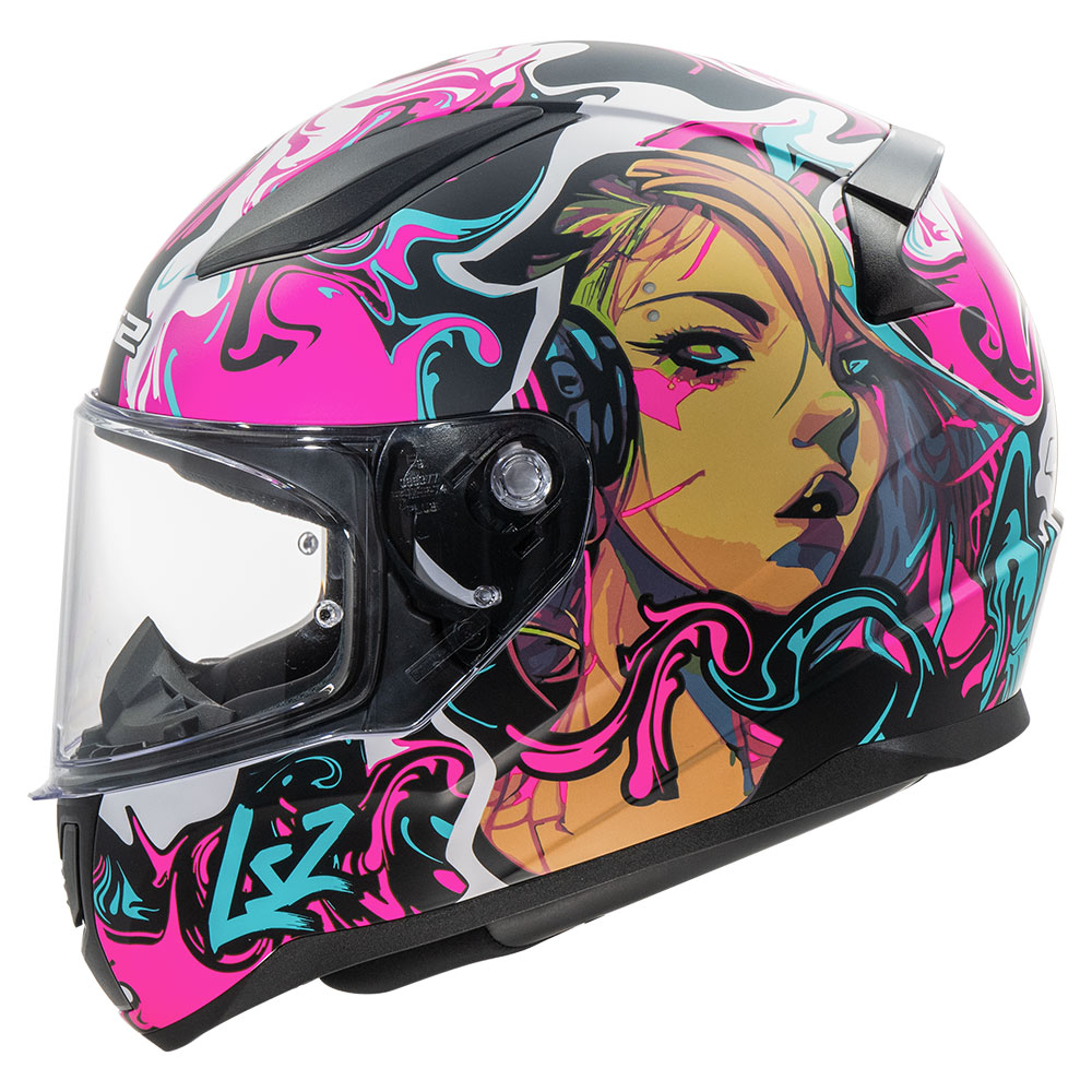 LS2 FF353 RAPID II CYBERG, MOTO ĶIVERE, matēti violeta ciāna LS2 FF353 RAPID II CYBERG, MOTO ĶIVERE, matēti violeta ciāna - Image 6