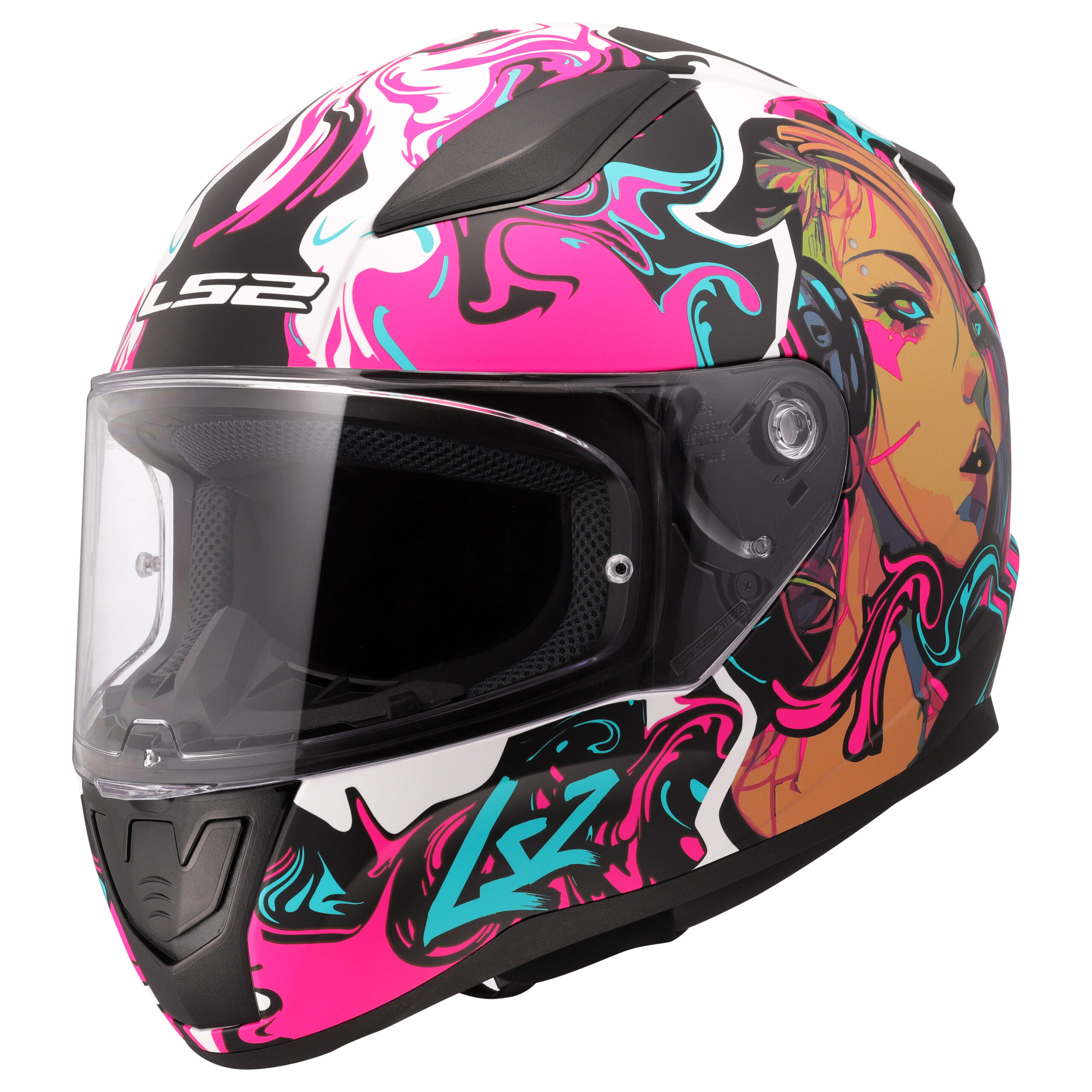 LS2 FF353 RAPID II CYBERG, MOTO ĶIVERE, matēti violeta ciāna LS2 FF353 RAPID II CYBERG, MOTO ĶIVERE, matēti violeta ciāna