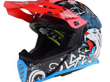 LS2 MX437 FAST II MINI STARMAW, MOTO ĶIVERE, Melna