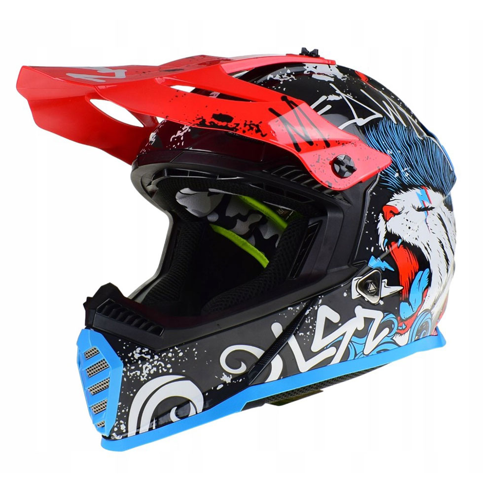 LS2 MX437 FAST II MINI STARMAW, MOTO ĶIVERE, Melna LS2 MX437 FAST II MINI STARMAW, MOTO ĶIVERE, Melna