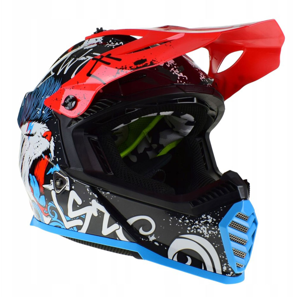 LS2 MX437 FAST II MINI STARMAW, MOTO ĶIVERE, Melna LS2 MX437 FAST II MINI STARMAW, MOTO ĶIVERE, Melna - Image 5