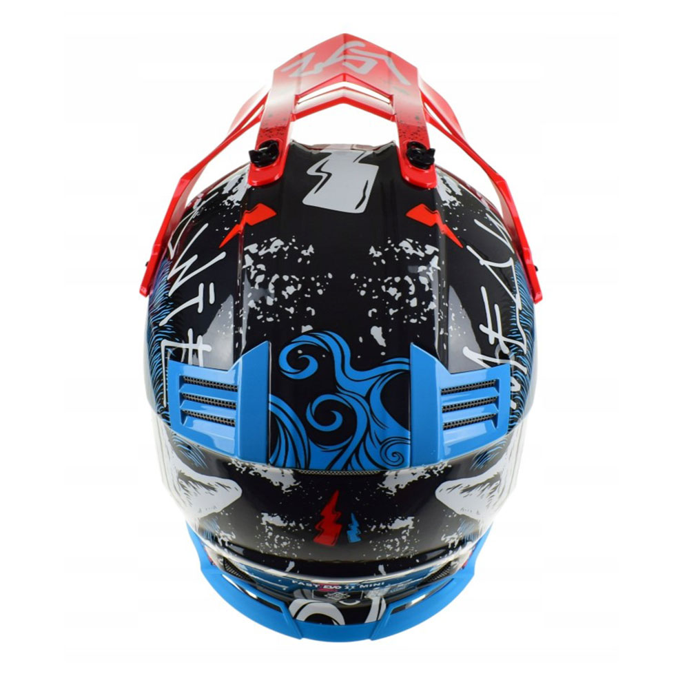 LS2 MX437 FAST II MINI STARMAW, MOTO ĶIVERE, Melna LS2 MX437 FAST II MINI STARMAW, MOTO ĶIVERE, Melna - Image 7