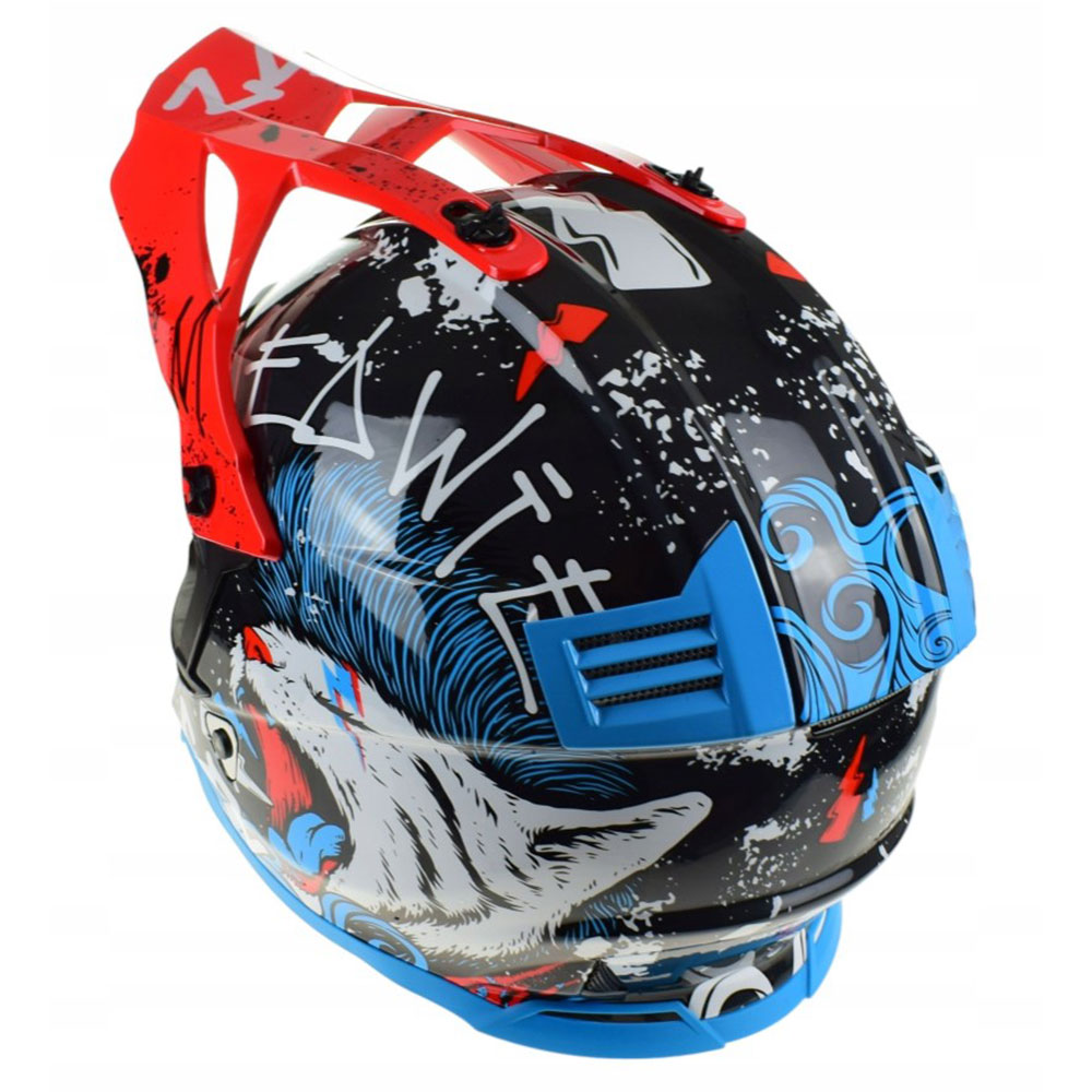 LS2 MX437 FAST II MINI STARMAW, MOTO ĶIVERE, Melna LS2 MX437 FAST II MINI STARMAW, MOTO ĶIVERE, Melna - Image 8