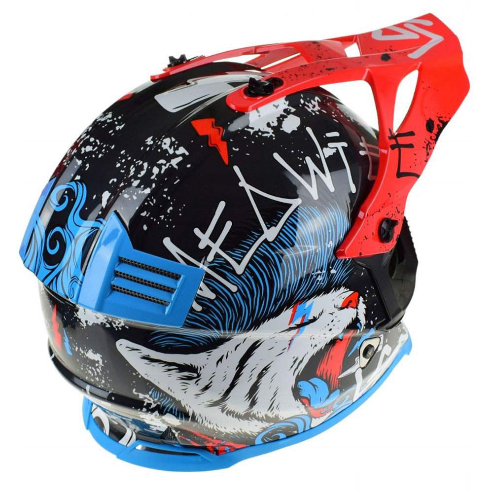 LS2 MX437 FAST II MINI STARMAW, MOTO ĶIVERE, Melna LS2 MX437 FAST II MINI STARMAW, MOTO ĶIVERE, Melna - Image 9