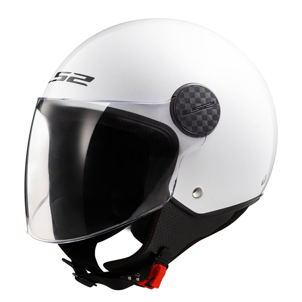 LS2 OF558 SPHERE II SOLID, MOTO ĶIVERE, balta spīdīga LS2 OF558 SPHERE II SOLID, MOTO ĶIVERE, balta spīdīga