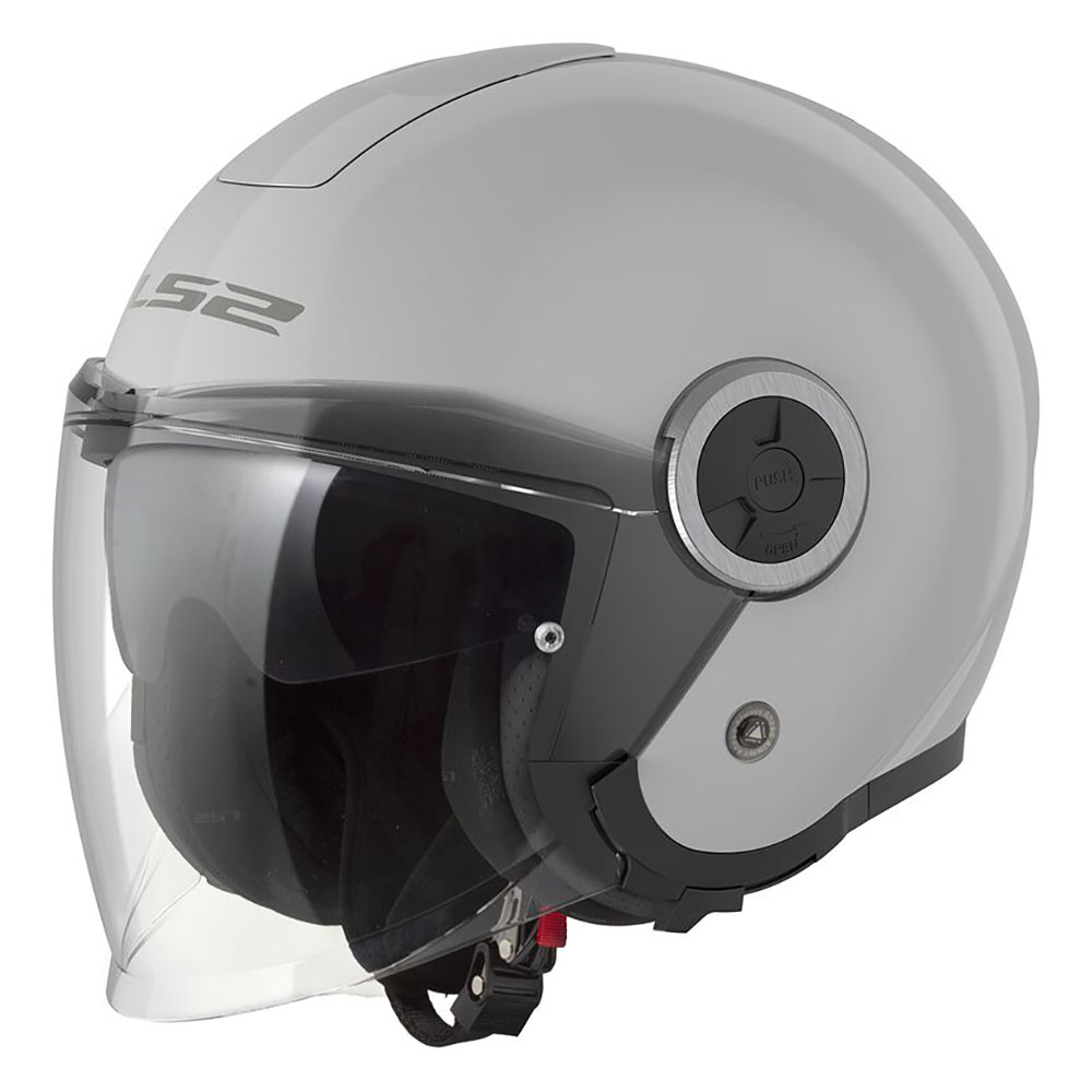 LS2 OF620 CLASSY SOLID, MOTO ĶIVERE, pērļu pelēka LS2 OF620 CLASSY SOLID, MOTO ĶIVERE, pērļu pelēka