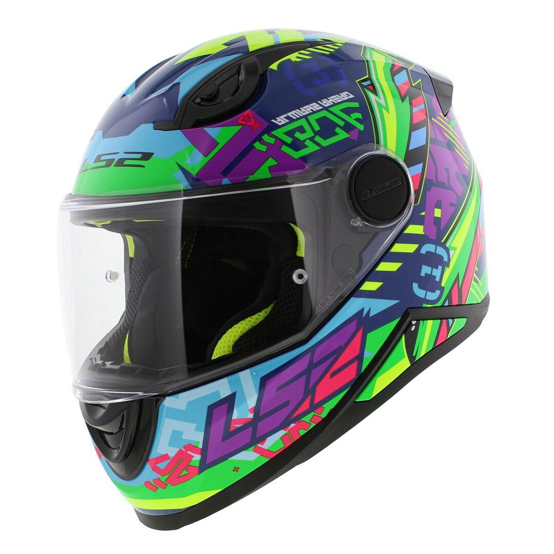 LS2 FF812 KID SVENT, MOTO ĶIVERE, zili zaļa LS2 FF812 KID SVENT, MOTO ĶIVERE, zili zaļa