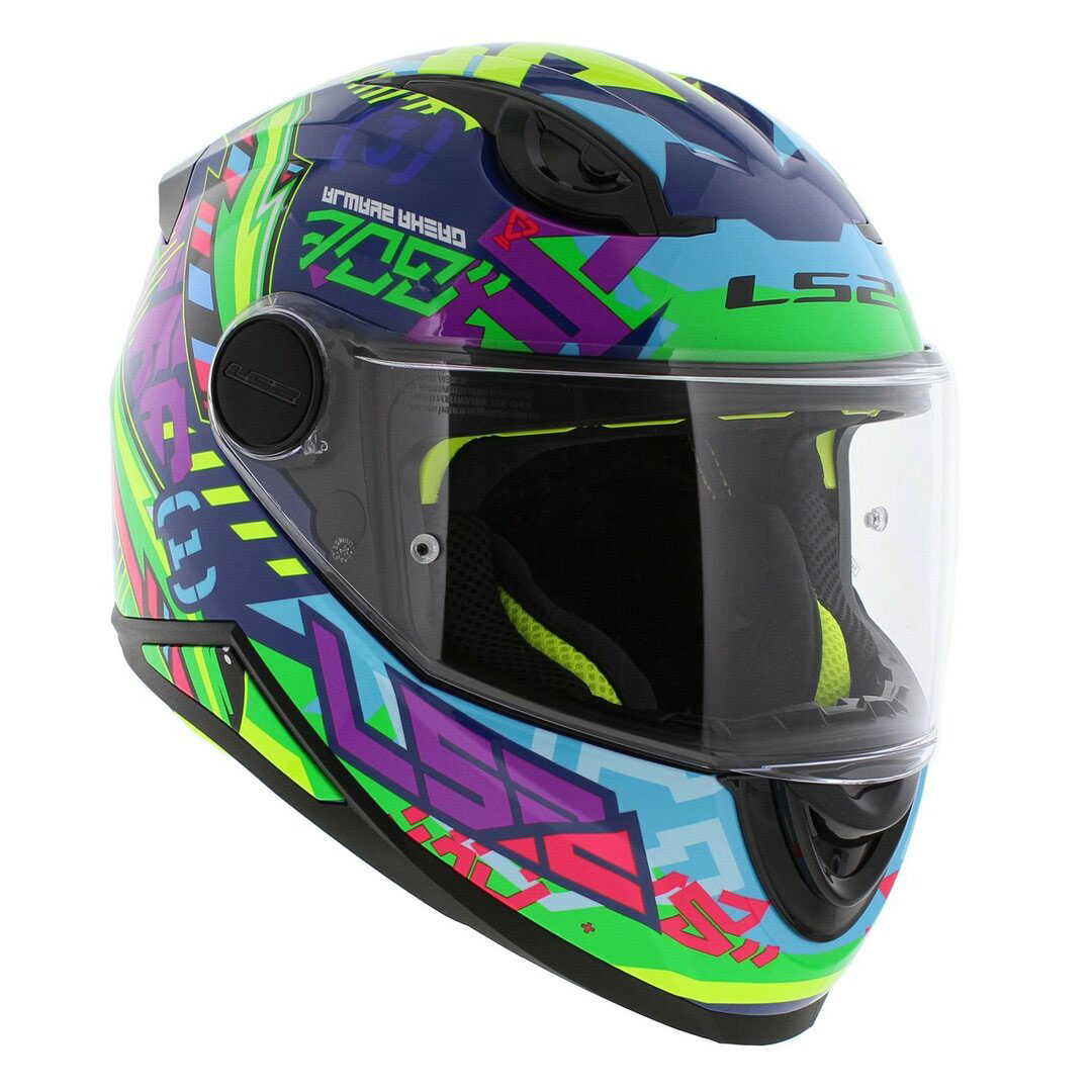 LS2 FF812 KID SVENT, MOTO ĶIVERE, zili zaļa LS2 FF812 KID SVENT, MOTO ĶIVERE, zili zaļa - Image 6