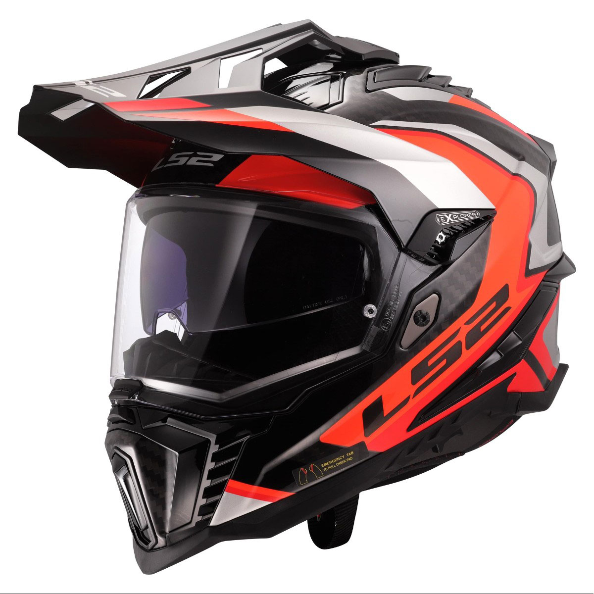 LS2 MX701 C EXPLORER FRONTIER II, MOTO ĶIVERE, sarkana LS2 MX701 C EXPLORER FRONTIER II, MOTO ĶIVERE, sarkana
