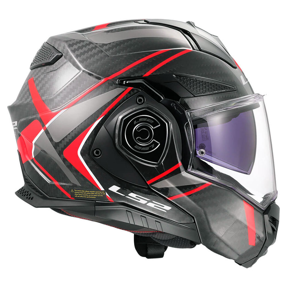 LS2 FF901 ADVANT X CARBON FUTURE II, MOTO ĶIVERE, sarkana LS2 FF901 ADVANT X CARBON FUTURE II, MOTO ĶIVERE, sarkana - Image 2
