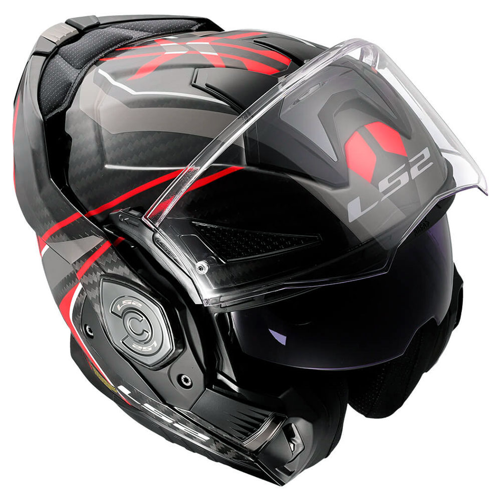 LS2 FF901 ADVANT X CARBON FUTURE II, MOTO ĶIVERE, sarkana LS2 FF901 ADVANT X CARBON FUTURE II, MOTO ĶIVERE, sarkana - Image 6