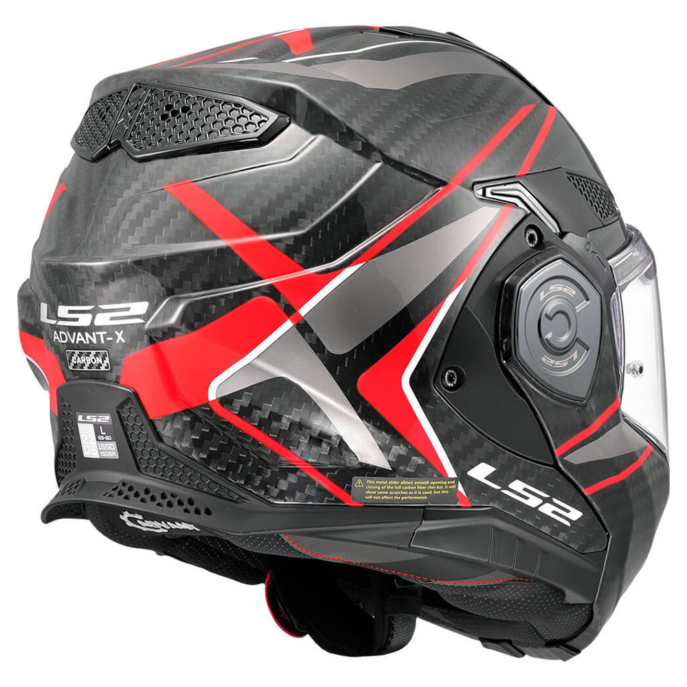 LS2 FF901 ADVANT X CARBON FUTURE II, MOTO ĶIVERE, sarkana LS2 FF901 ADVANT X CARBON FUTURE II, MOTO ĶIVERE, sarkana - Image 14