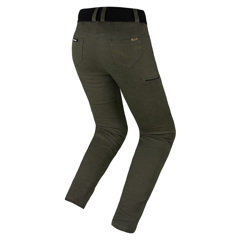 LS2 Router Lady sieviešu moto bikses - XXL, olīvju zaļa LS2 Router Lady sieviešu moto bikses - XXL, olīvju zaļa - Image 2