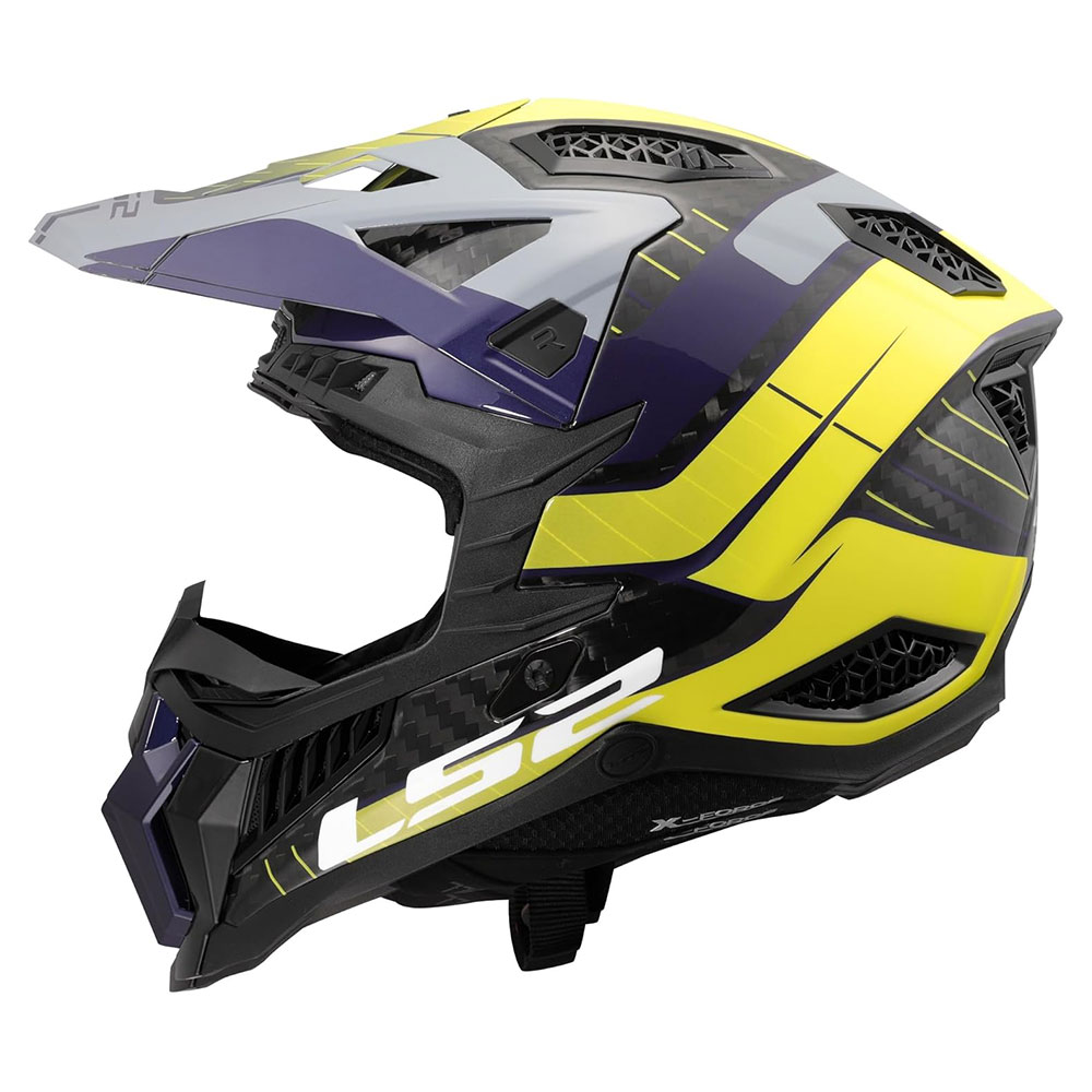 LS2 MX703 C X-FORCE GALUO, MOTO ĶIVERE, pelēka dzeltena LS2 MX703 C X-FORCE GALUO, MOTO ĶIVERE, pelēka dzeltena - Image 6