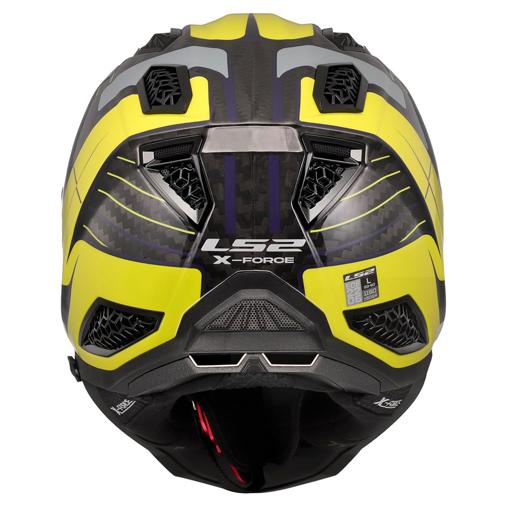 LS2 MX703 C X-FORCE GALUO, MOTO ĶIVERE, pelēka dzeltena LS2 MX703 C X-FORCE GALUO, MOTO ĶIVERE, pelēka dzeltena - Image 5