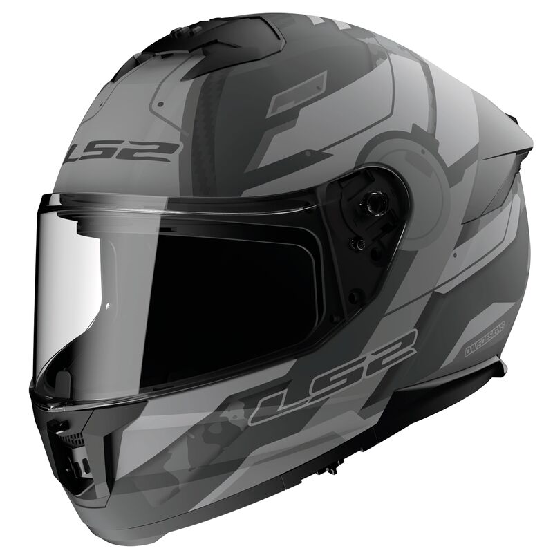 LS2 FF808 STREAM II SHADOW, MOTO ĶIVERE, matēta titāna pelēka LS2 FF808 STREAM II SHADOW, MOTO ĶIVERE, matēta titāna pelēka