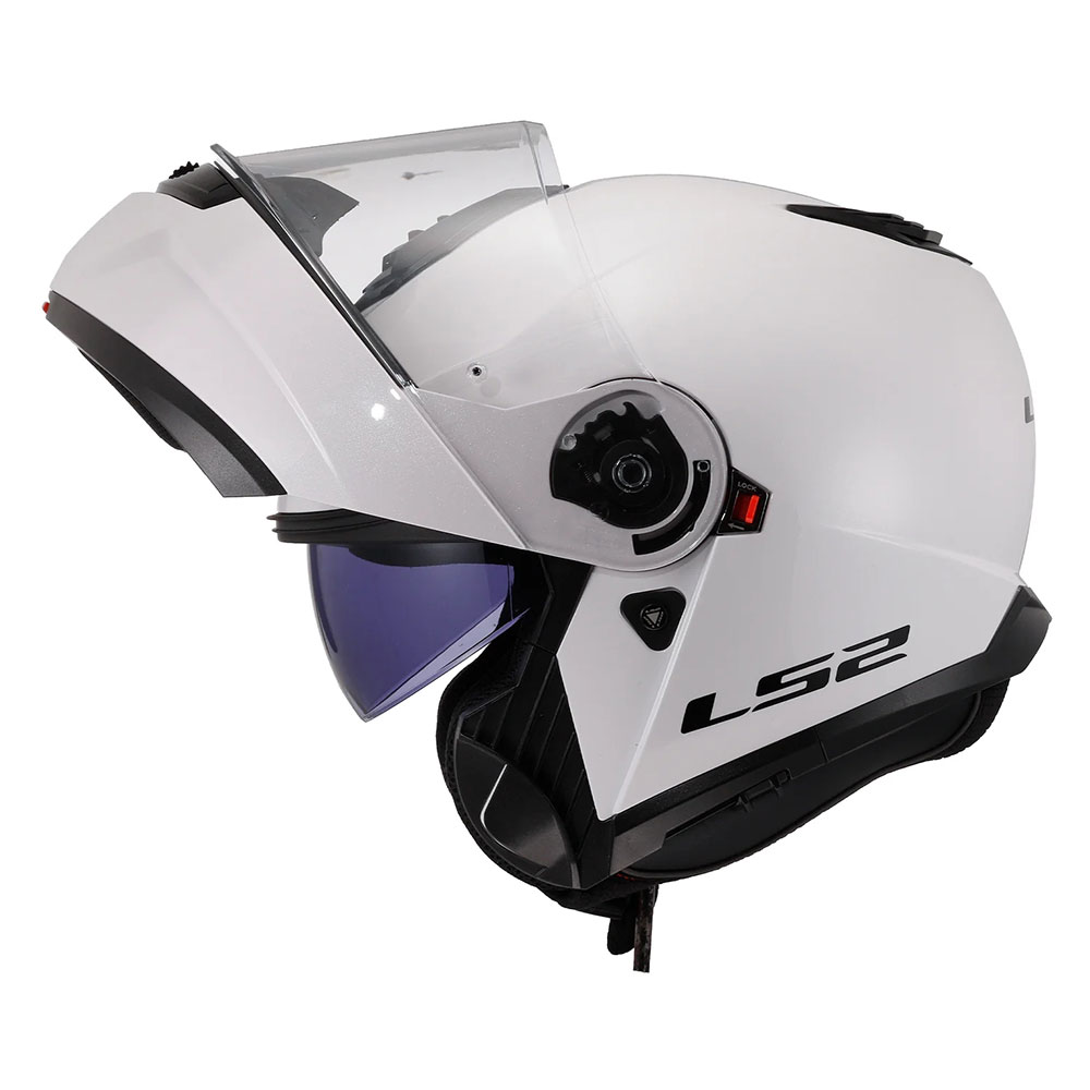 LS2 FF908 STROBE II SOLID, MOTO ĶIVERE, balta spīdīga LS2 FF908 STROBE II SOLID, MOTO ĶIVERE, balta spīdīga - Image 5