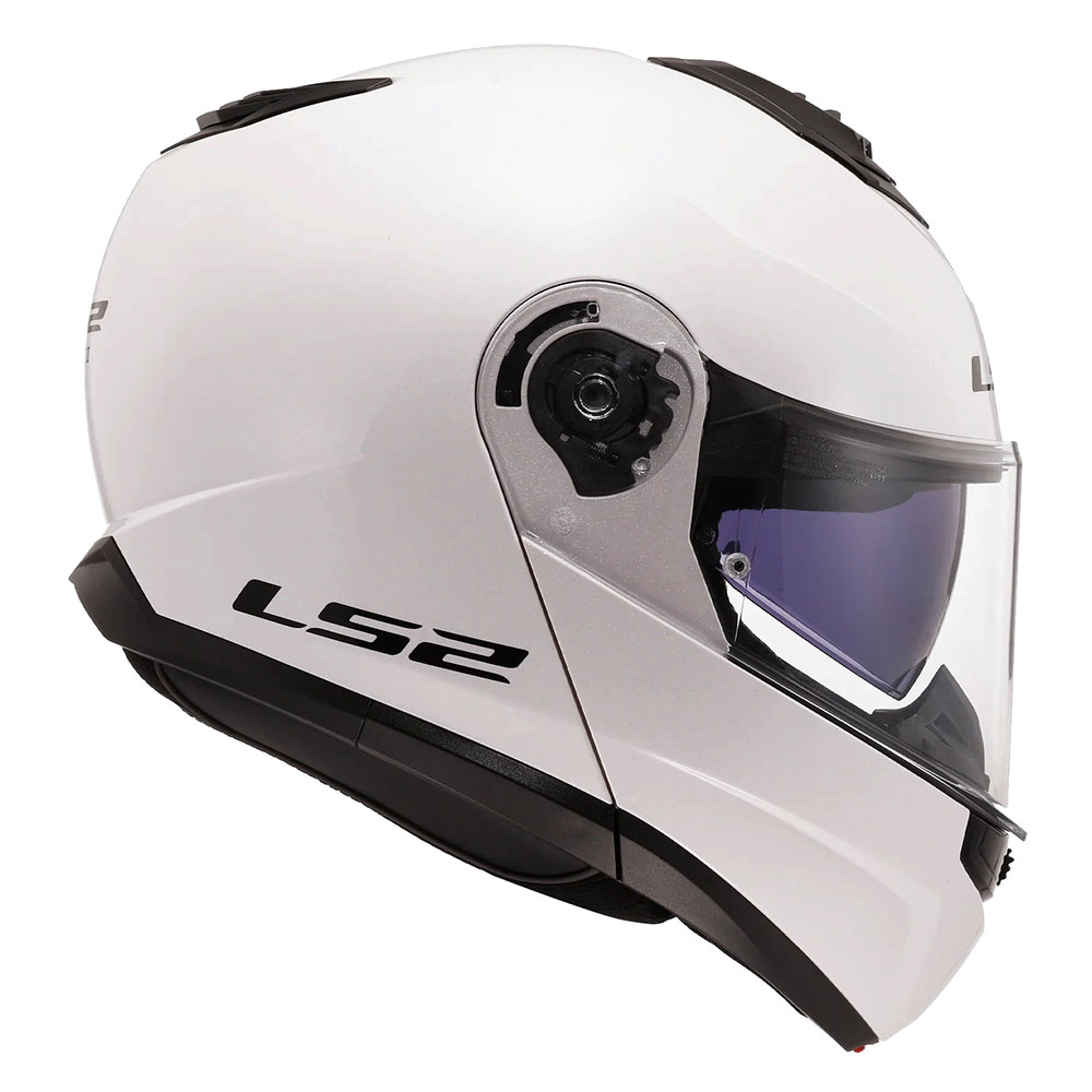 LS2 FF908 STROBE II SOLID, MOTO ĶIVERE, balta spīdīga LS2 FF908 STROBE II SOLID, MOTO ĶIVERE, balta spīdīga - Image 3