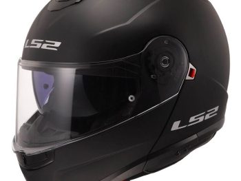 LS2 FF908 STROBE II SOLID, MOTO ĶIVERE, melna matēta