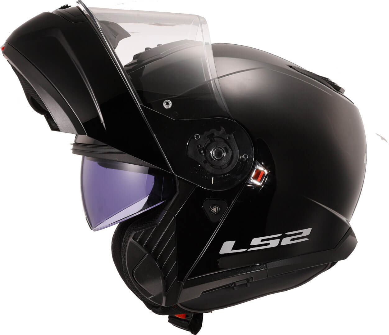 LS2 FF908 STROBE II SOLID, MOTO ĶIVERE, melna spīdīga LS2 FF908 STROBE II SOLID, MOTO ĶIVERE, melna spīdīga - Image 10