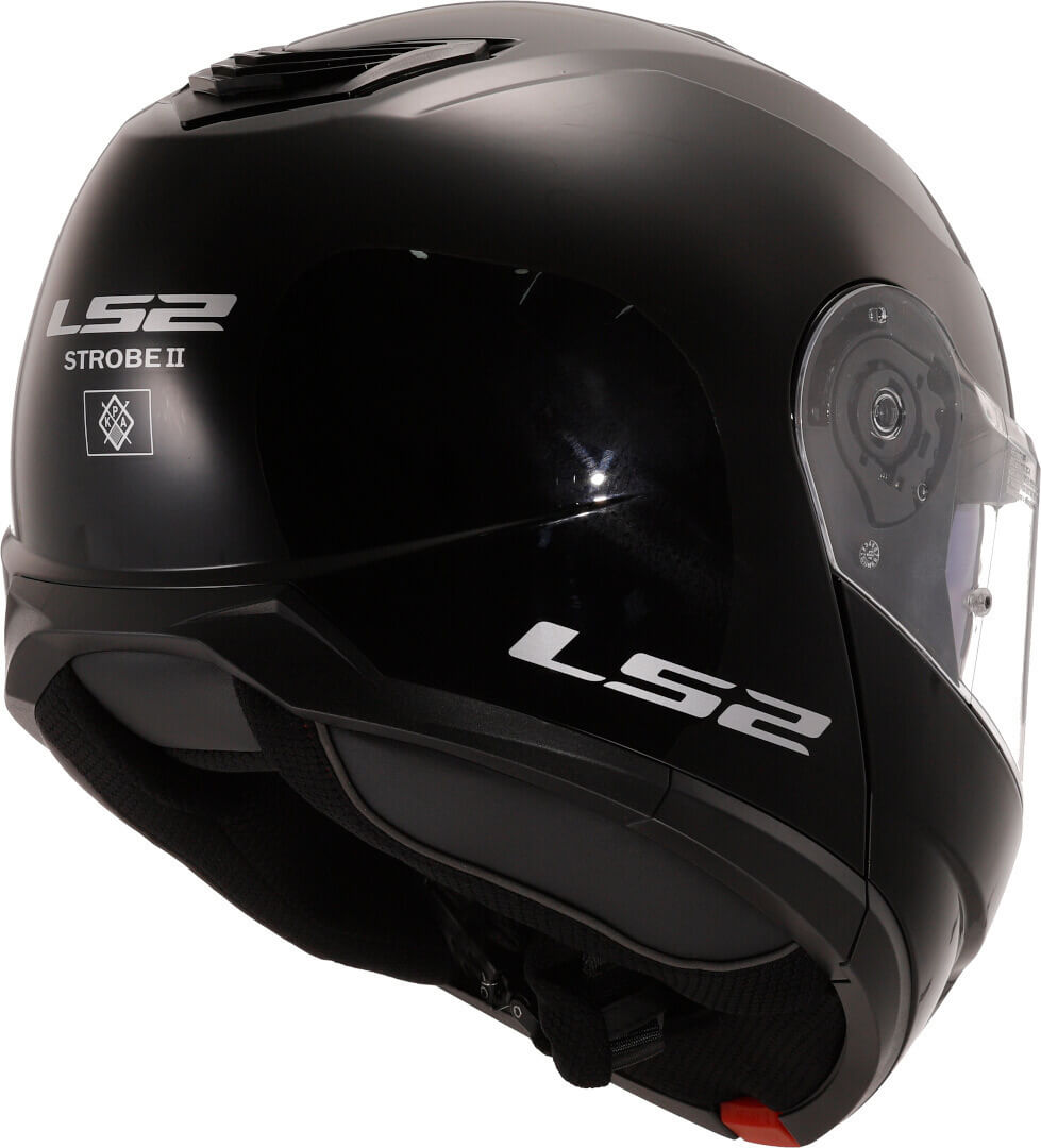LS2 FF908 STROBE II SOLID, MOTO ĶIVERE, melna spīdīga LS2 FF908 STROBE II SOLID, MOTO ĶIVERE, melna spīdīga - Image 12
