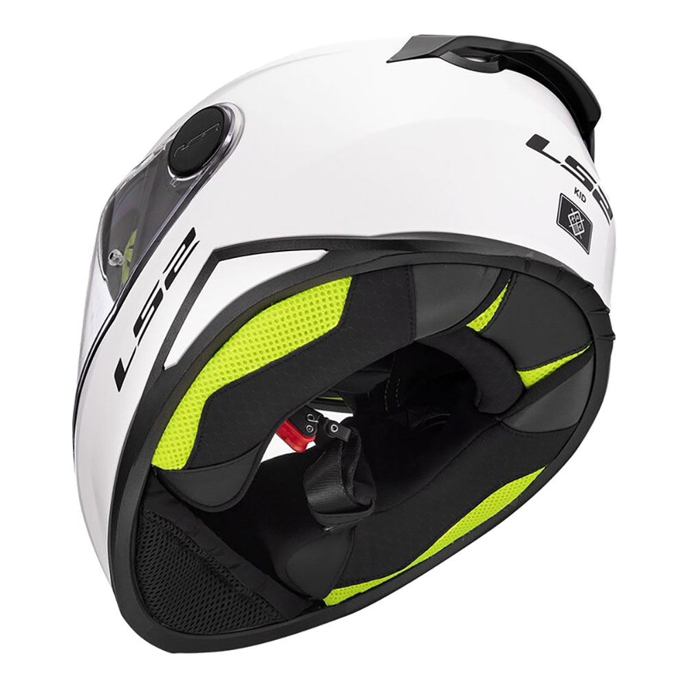LS2 FF812 KID SOLID, MOTO ĶIVERE, spīdīgi balta LS2 FF812 KID SOLID, MOTO ĶIVERE, spīdīgi balta - Image 4
