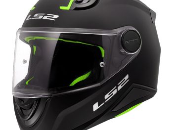 LS2 FF812 KID SOLID, MOTO ĶIVERE, matēti melna