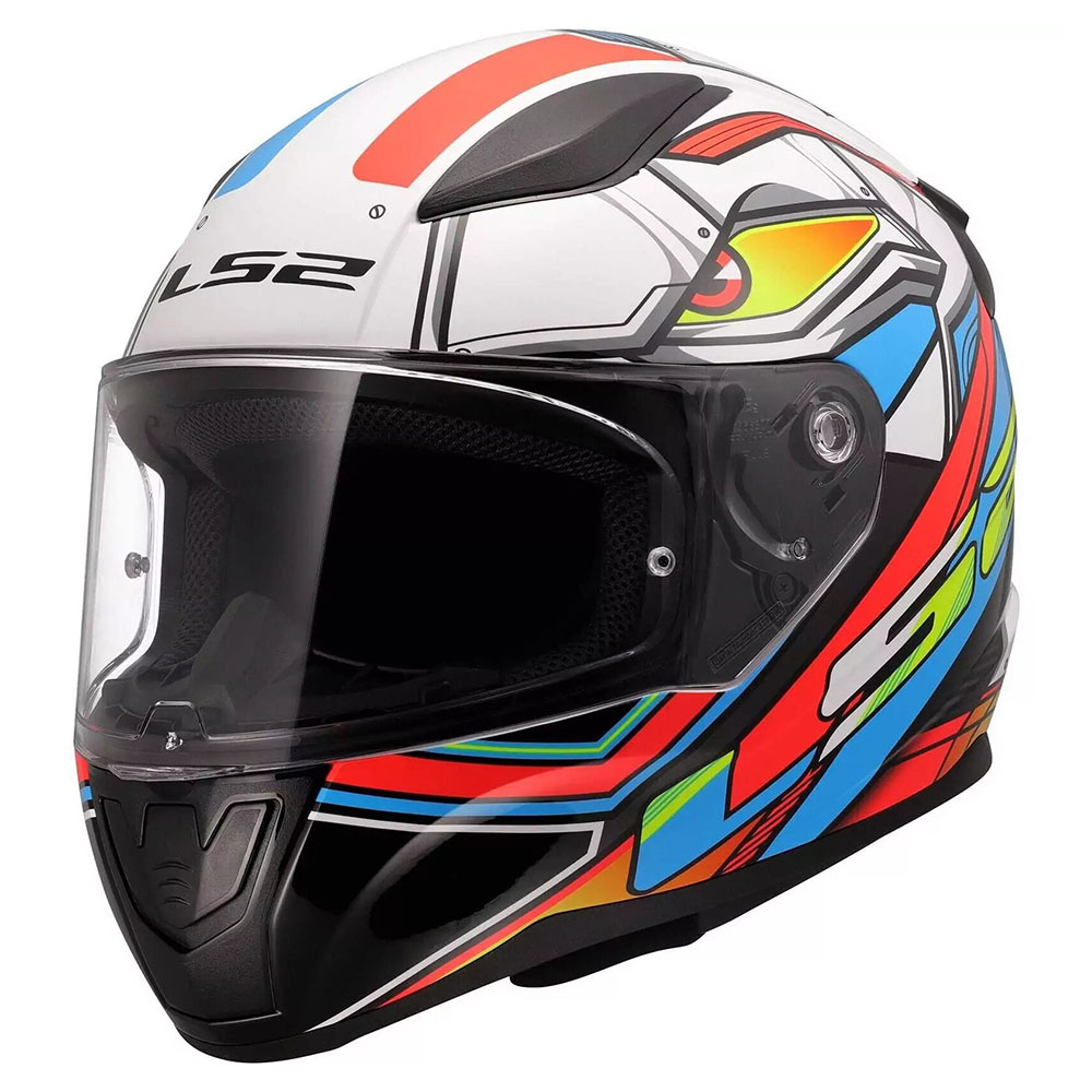 LS2 FF353 RAPID II XDRON, MOTO ĶIVERE, balta neona oranža LS2 FF353 RAPID II XDRON, MOTO ĶIVERE, balta neona oranža