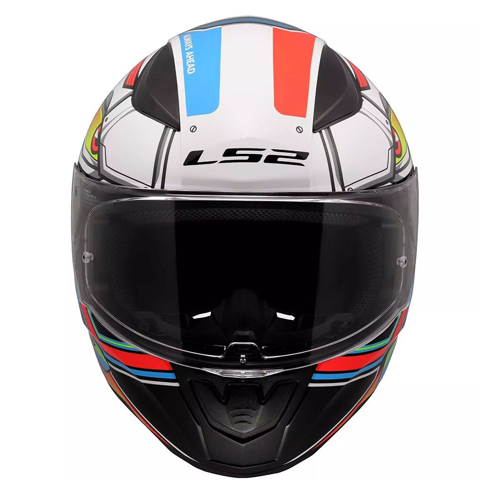 LS2 FF353 RAPID II XDRON, MOTO ĶIVERE, balta neona oranža LS2 FF353 RAPID II XDRON, MOTO ĶIVERE, balta neona oranža - Image 3