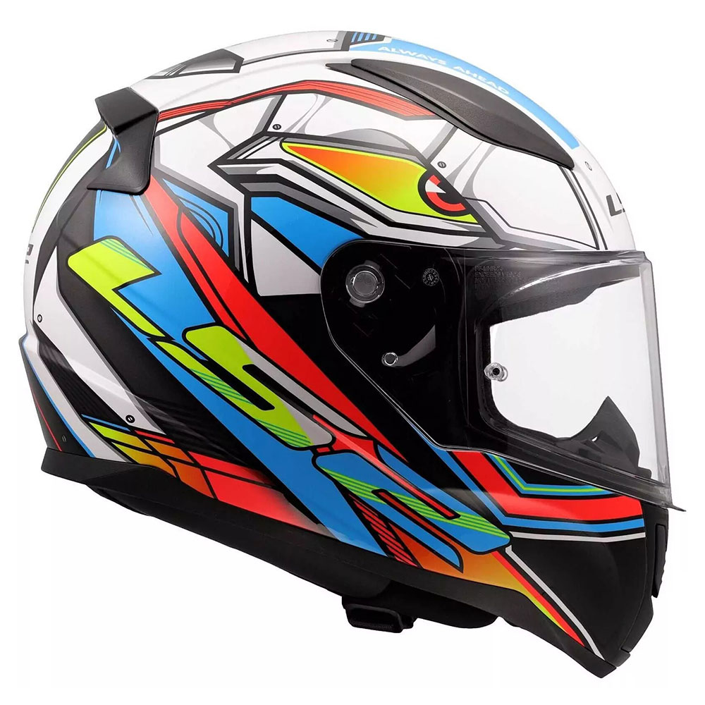 LS2 FF353 RAPID II XDRON, MOTO ĶIVERE, balta neona oranža LS2 FF353 RAPID II XDRON, MOTO ĶIVERE, balta neona oranža - Image 5