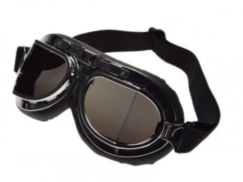 Moto brilles CLASSIC MODEL T08, melnas