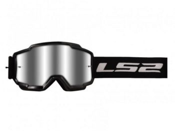 LS2 CHARGER MELNAS MOTO BRILLES AR VIZIERI IRĪDIJS