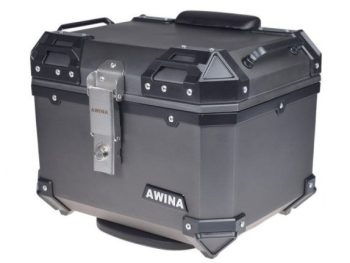 Motocikla kaste, aizmugurējais bagāžnieks 1 ķiverei 35L 40x36x32.5 cm TITANIUM
