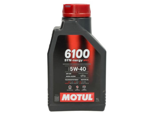Motoreļļa 5W40 MOTUL 6100 SYN-nergy SPEC 1L Motoreļļa 5W40 MOTUL 6100 SYN-nergy SPEC 1L