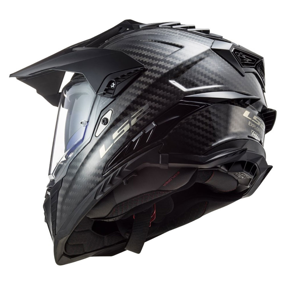 LS2 MX701 C EXPLORER SOLID, MOTO ĶIVERE, Carbon spīdīga LS2 MX701 C EXPLORER SOLID, MOTO ĶIVERE, Carbon spīdīga - Image 3